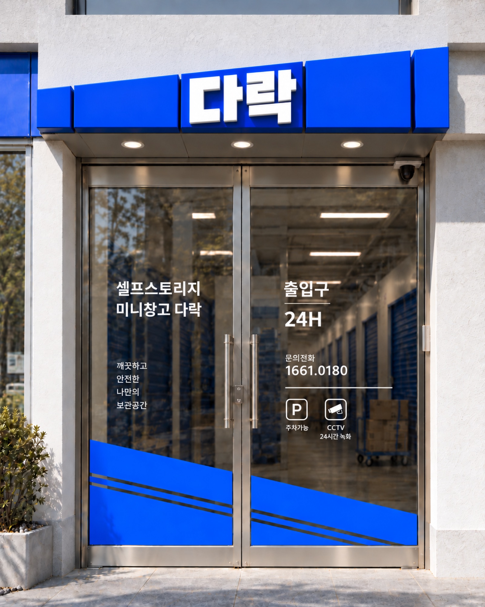 다락 출입구 사인