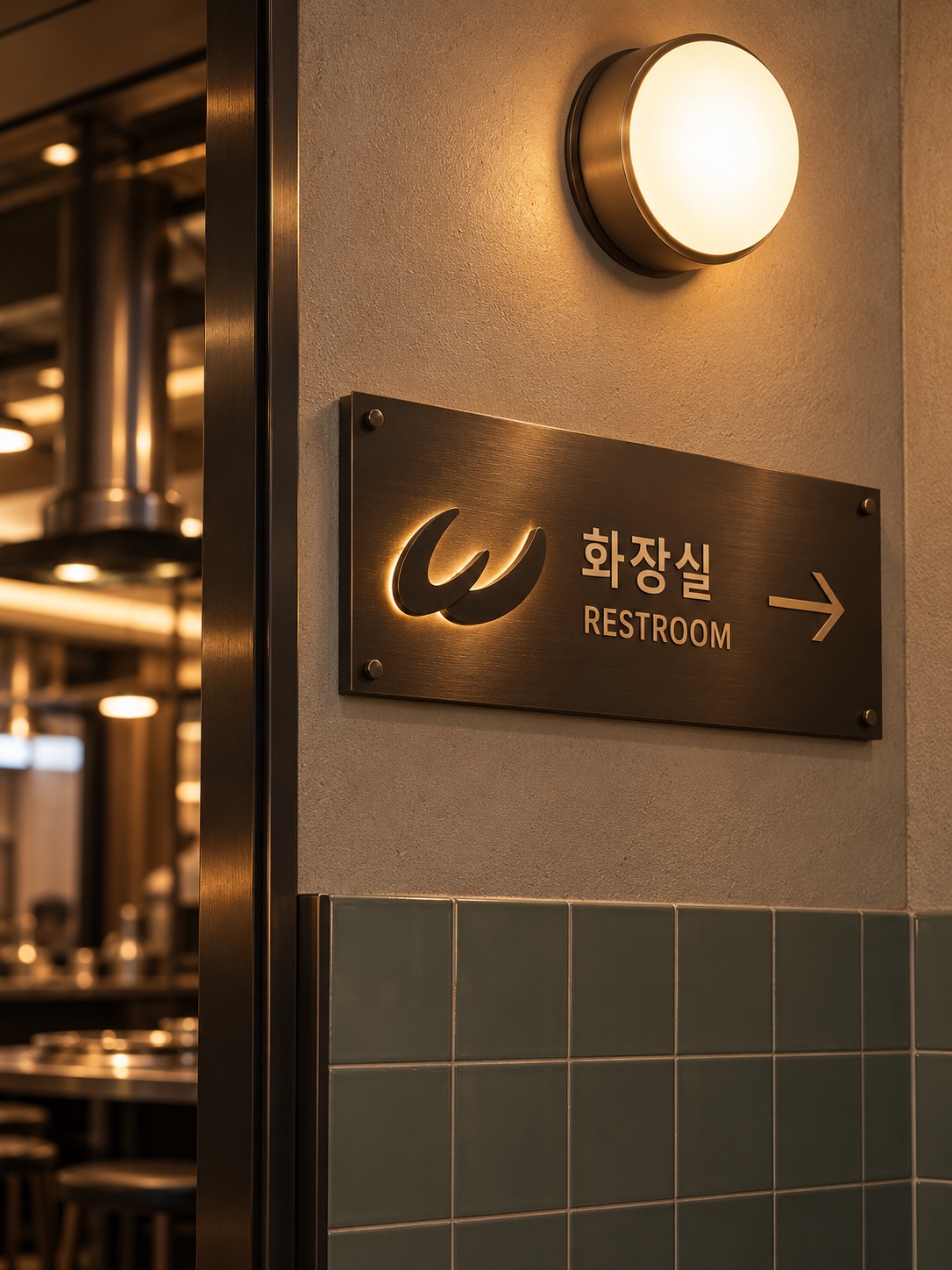 우선담 화장실 사인
